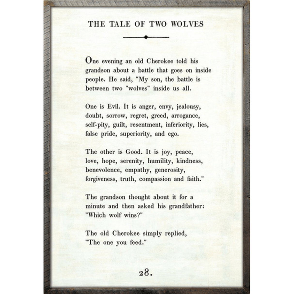 Two Wolves Art Print (Poetry Collection) from Sugarboo Designs at Pinch in Northampton, MA
