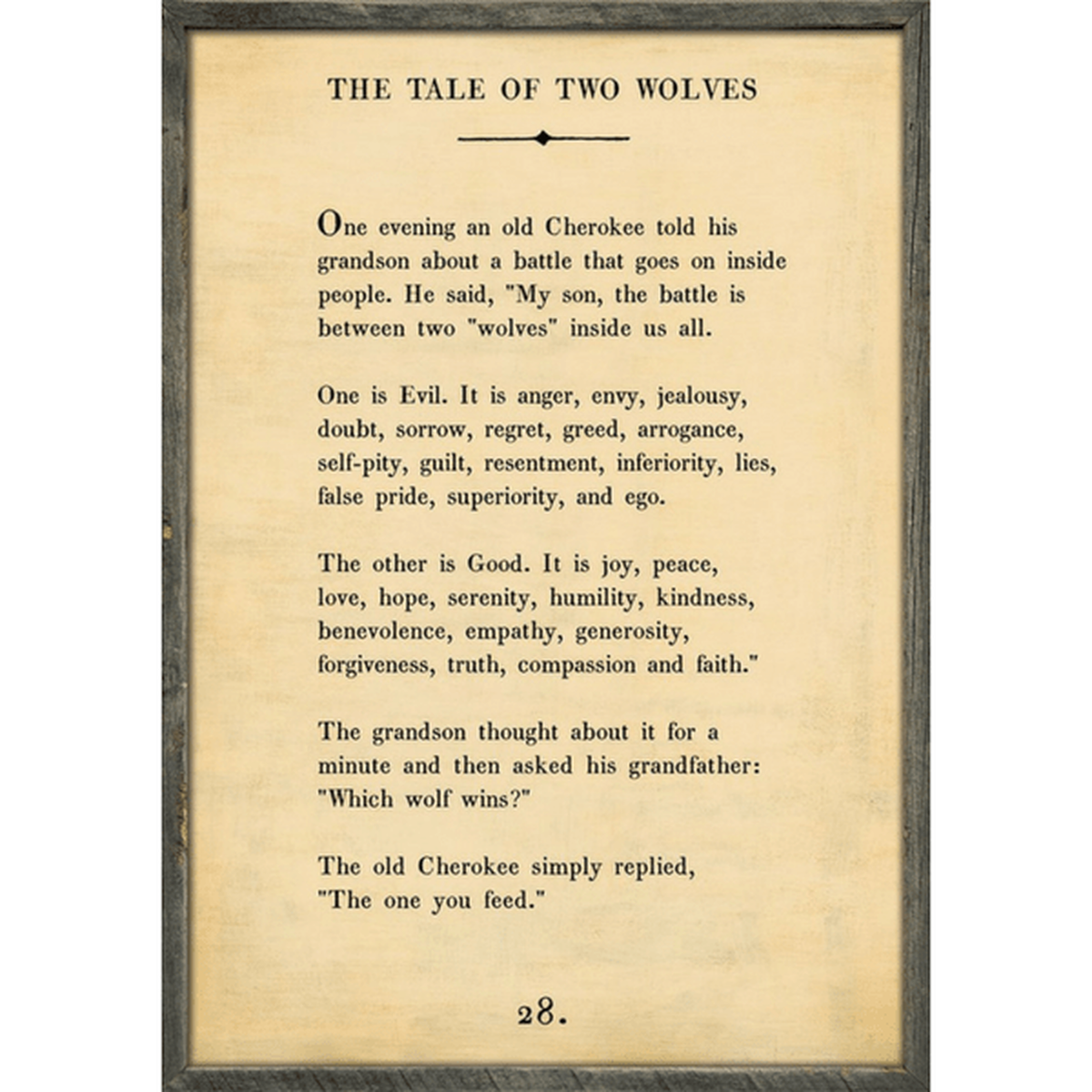 Two Wolves Art Print (Poetry Collection) at PINCH