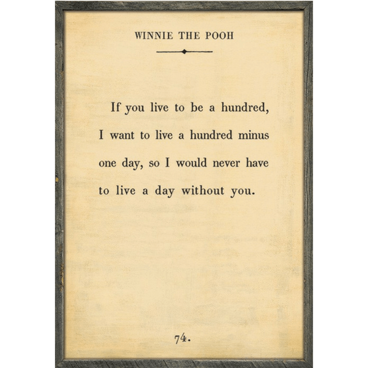 Winnie the Pooh Art Print (Book Collection) at PINCH