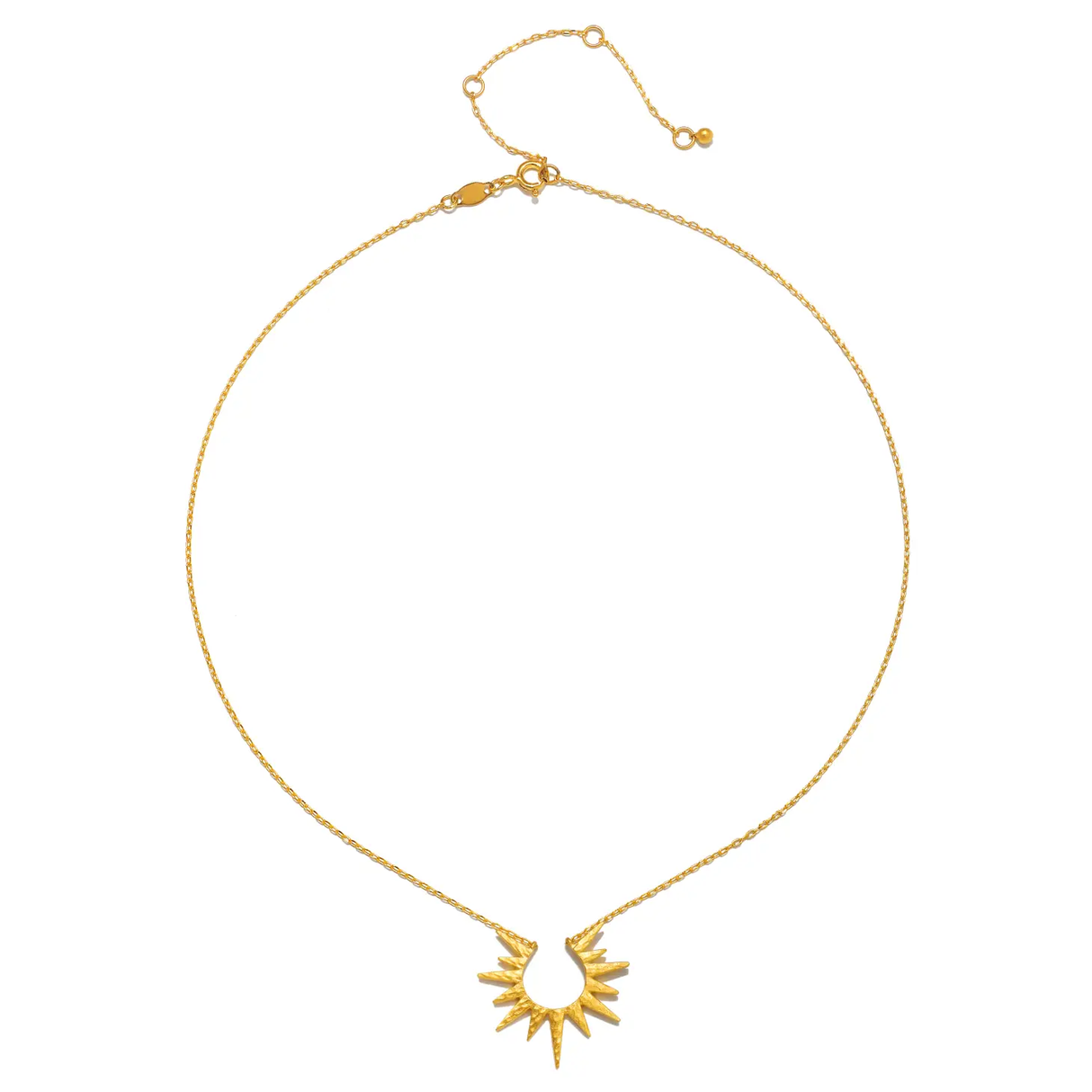 Gold Starburst 16" Necklace from Satya at Pinch in Northampton, MA