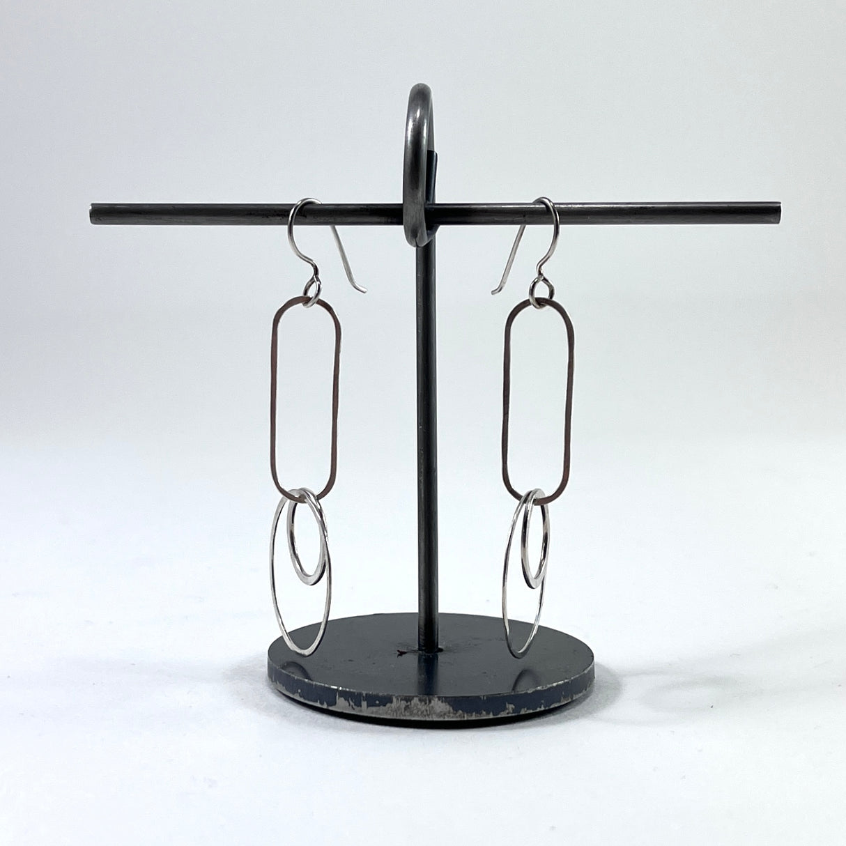 Kinetic Jena Earrings in Sterling Silver from Little Cat Metals at Pinch in Northampton, MA