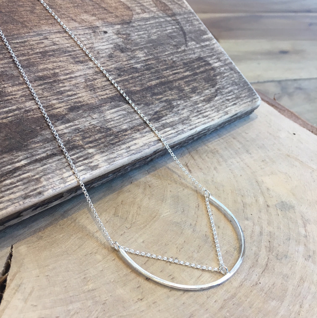 Threaded Horseshoe Necklace by Little Cat Metals - Little Cat Metals - necklace - [PINCH]