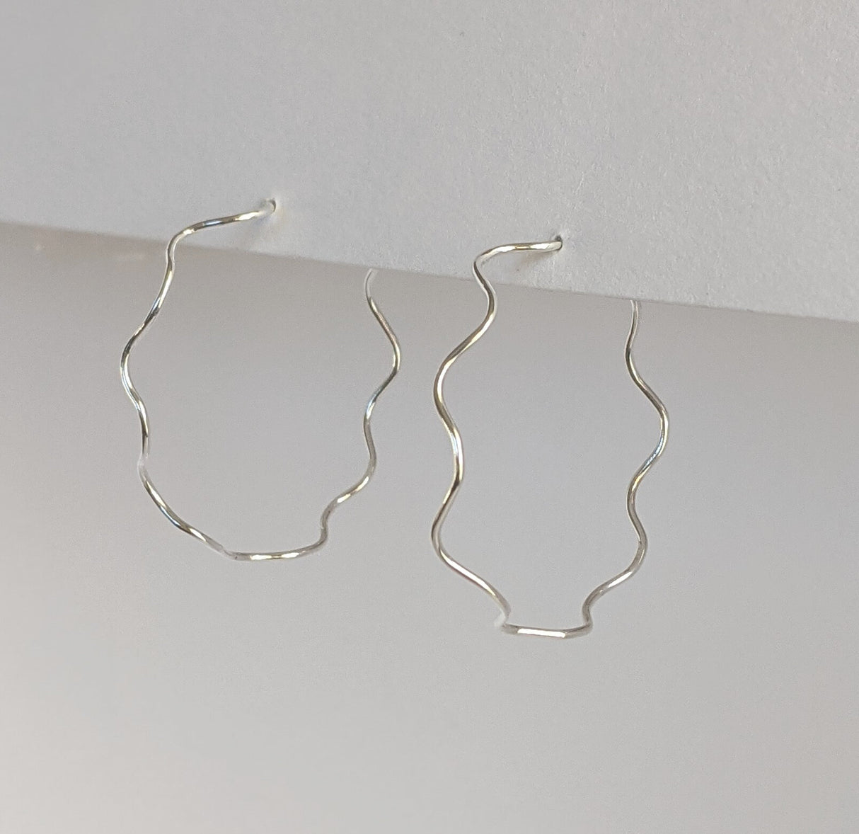 Squiggle Hoop Earrings from Rachel Gunnard at Pinch in Northampton, MA
