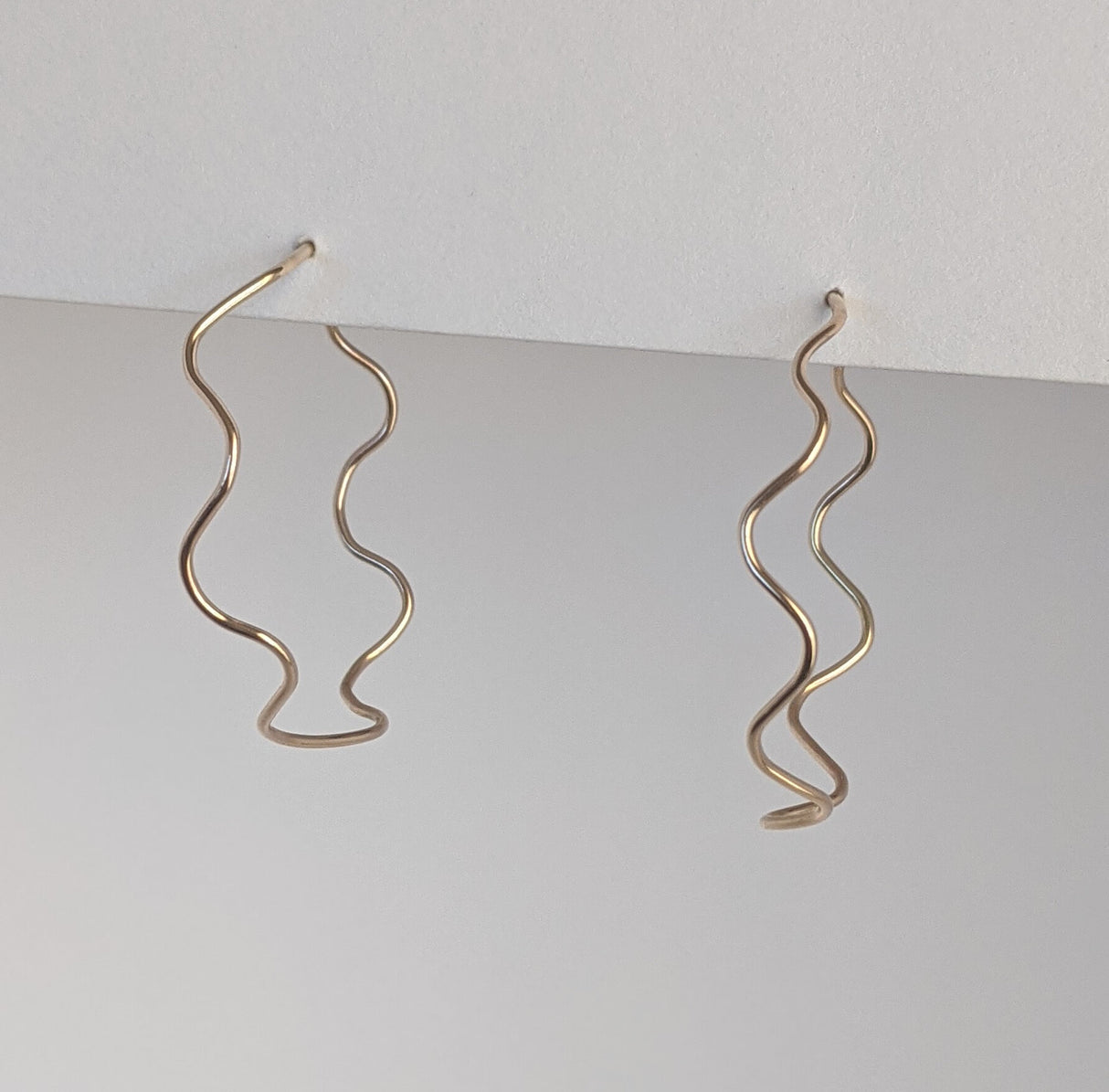 Squiggle Hoop Earrings from Rachel Gunnard at Pinch in Northampton, MA