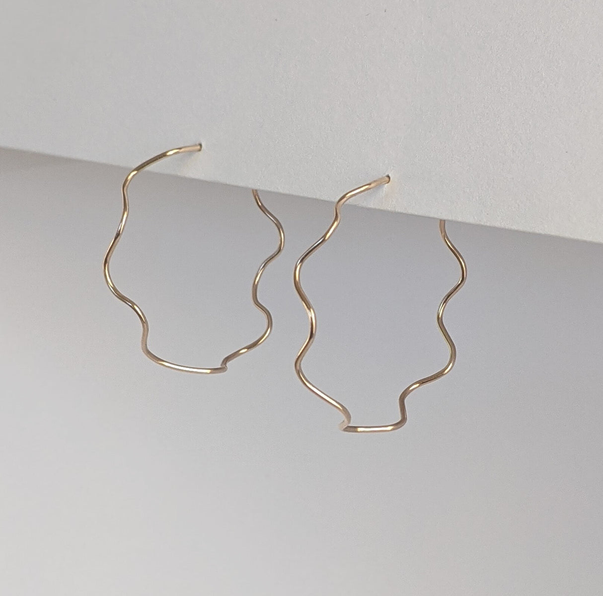 Squiggle Hoop Earrings from Rachel Gunnard at Pinch in Northampton, MA