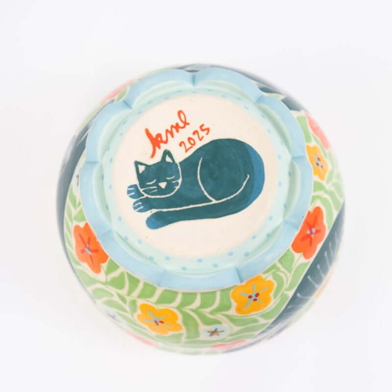 Small Bowl with Cats