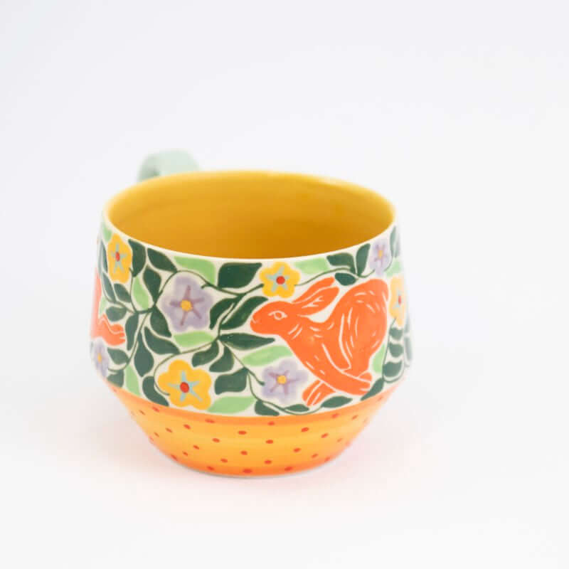 Floral Bunnies Mug