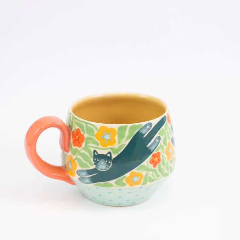 Floral Cats Mug #2