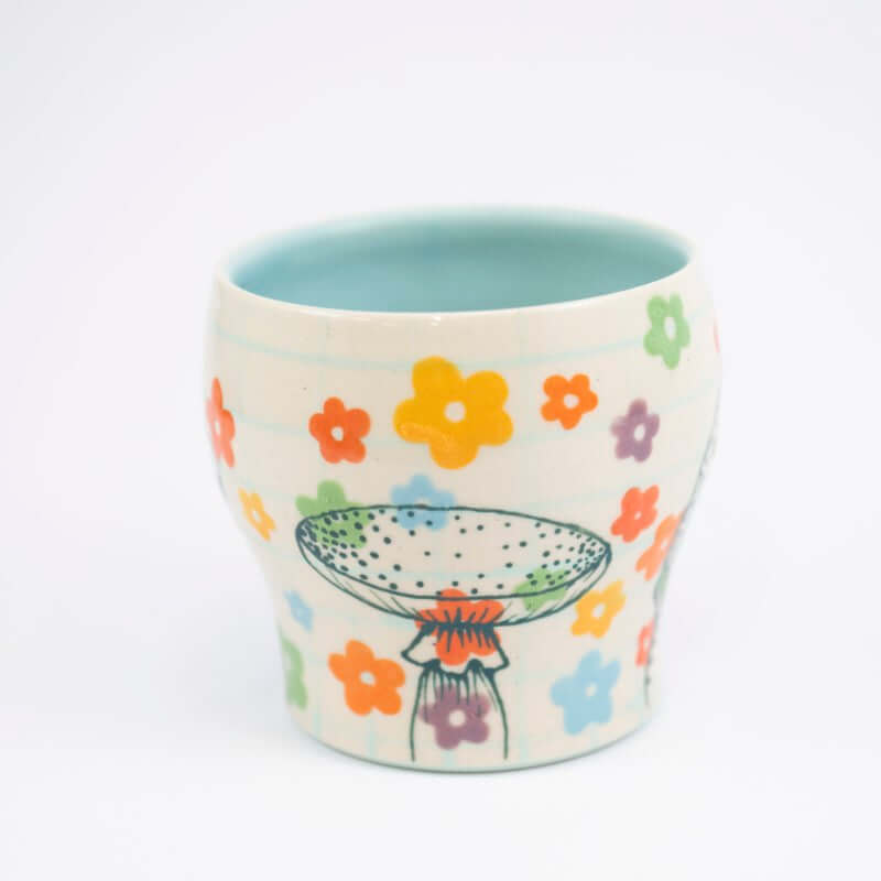 Mushrooms with Frog Tumbler