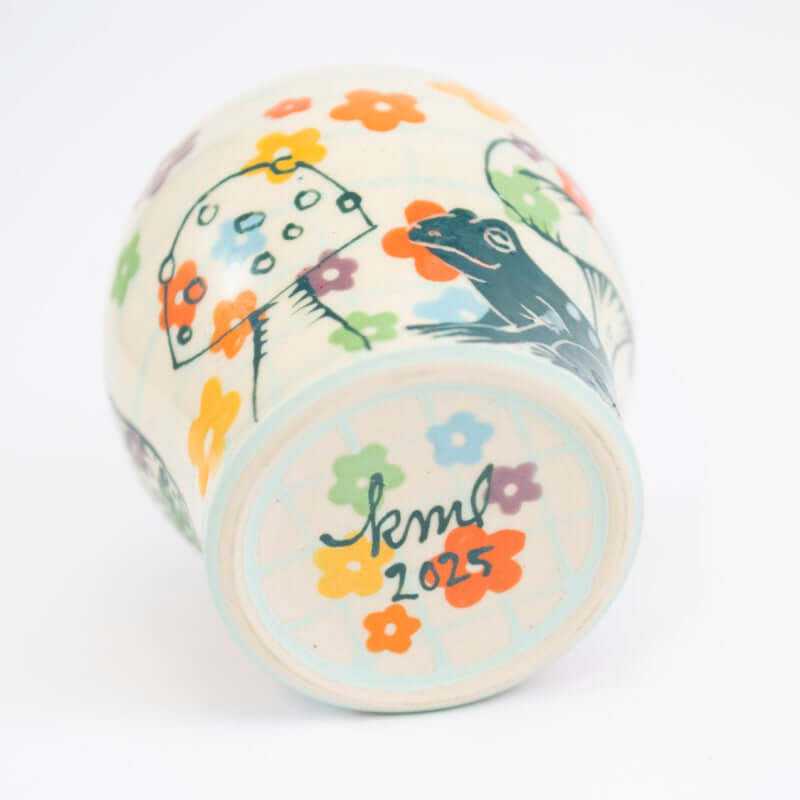 Mushrooms with Frog Tumbler