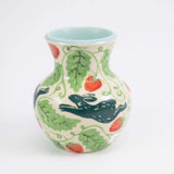 Bunnies & Strawberries Vase