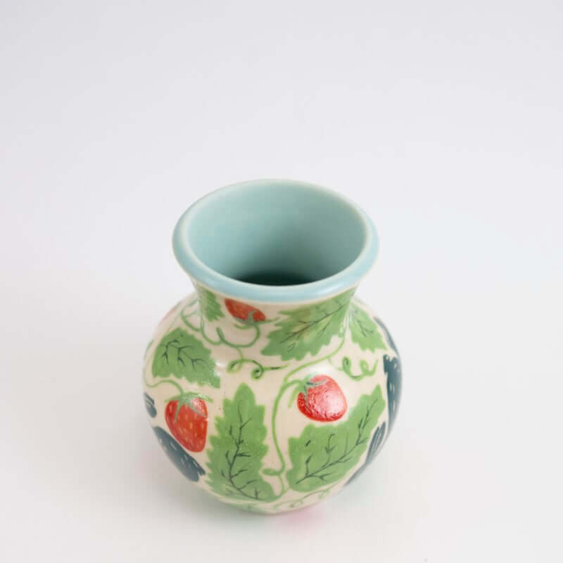 Bunnies & Strawberries Vase