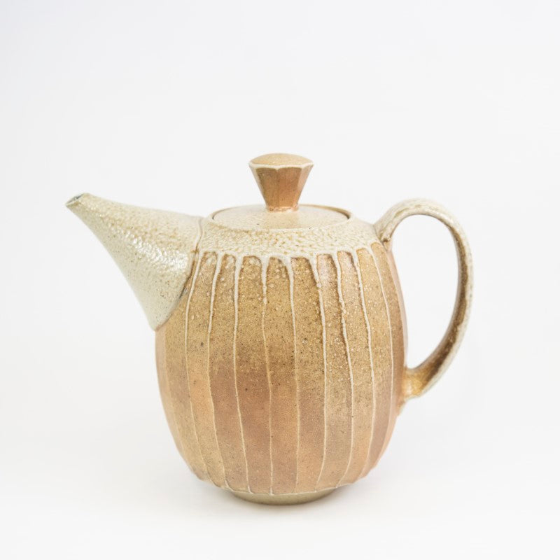 Faceted Ochre Teapot