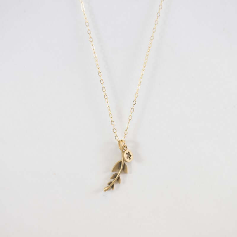 14K Gold Frond Charm at PINCH