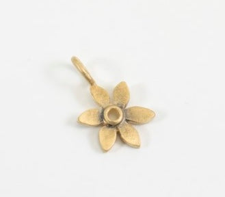 14K Gold Forget-Me-Not Charm