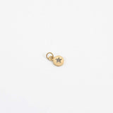 Tiny Dot Star Charm in 14k Gold