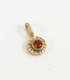 14k Gold Mini Faceted Gem at PINCH