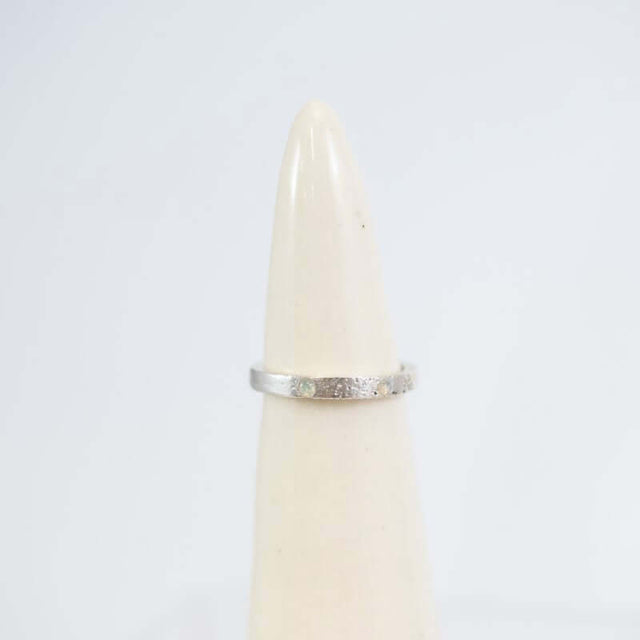 Ring Two Stars and a Wish with White Opals at PINCH