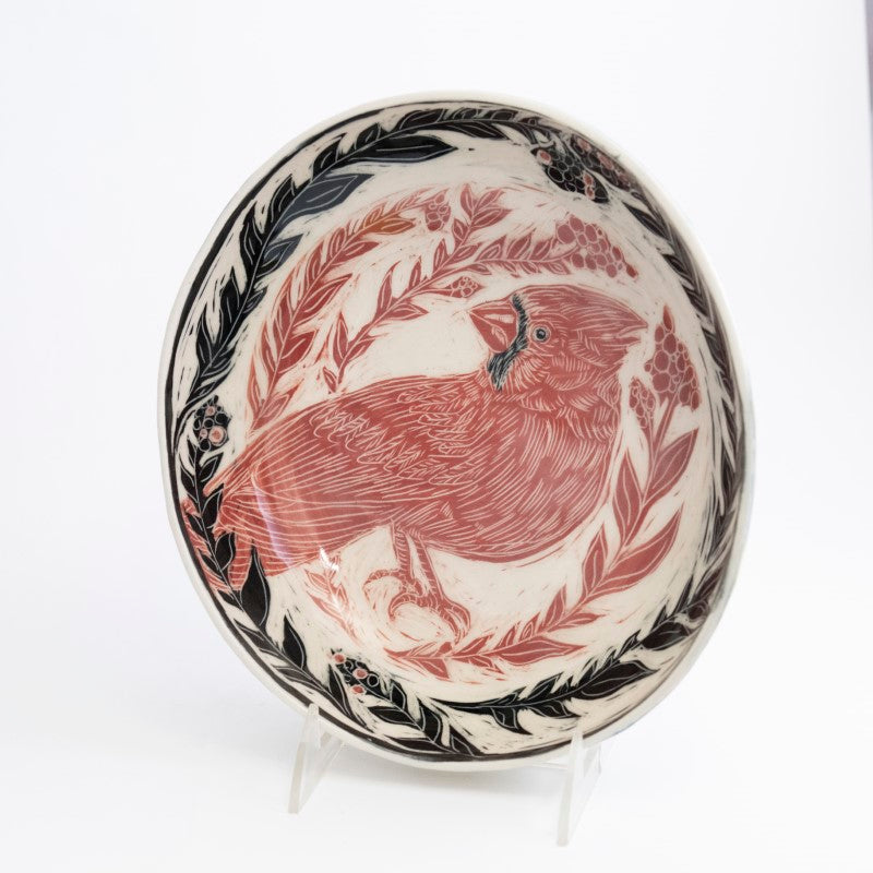 Red & Black Bird Bowl