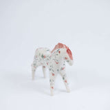 Horse with Pink Flowers Sculpture