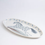 Oval Platter with a Flowered Horse