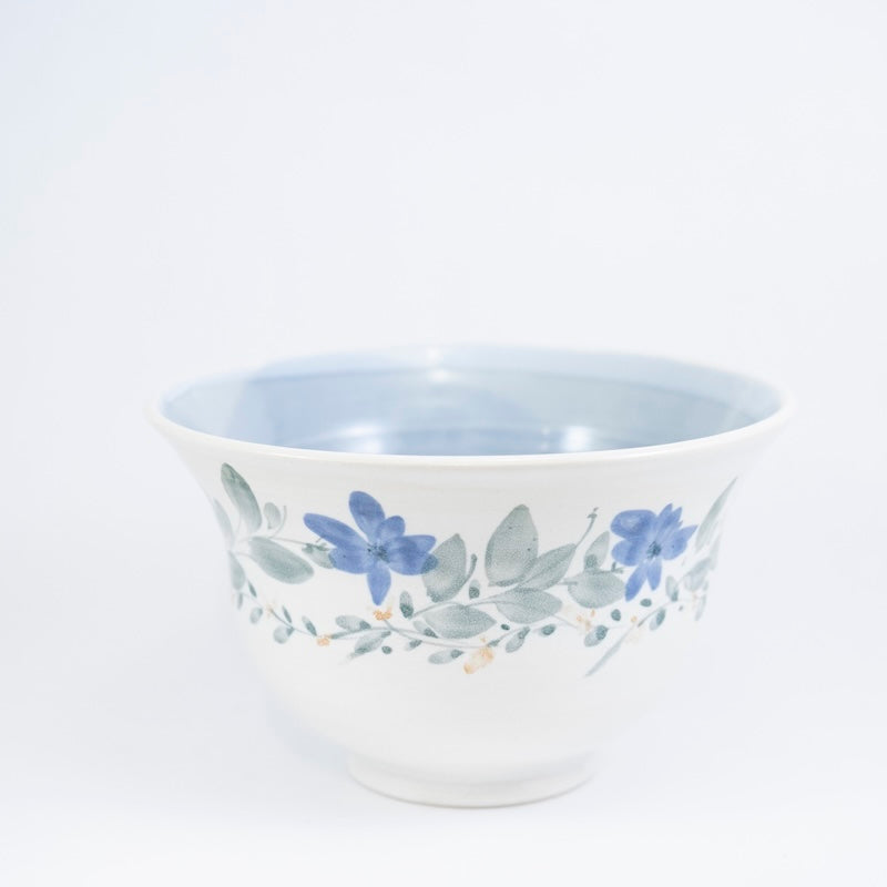 Deep Bowl with Blue Interior