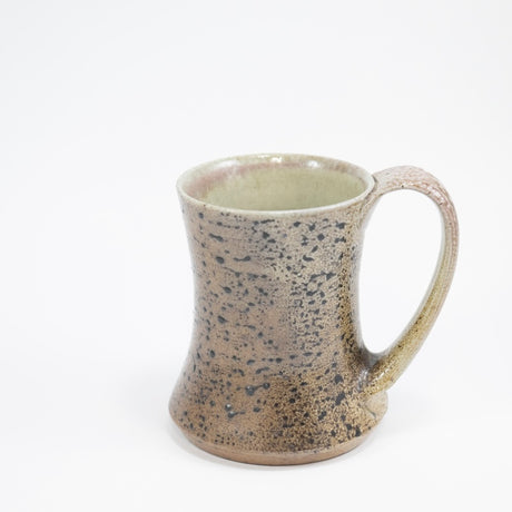 Taza con forma de reloj de arena en abedul blanco