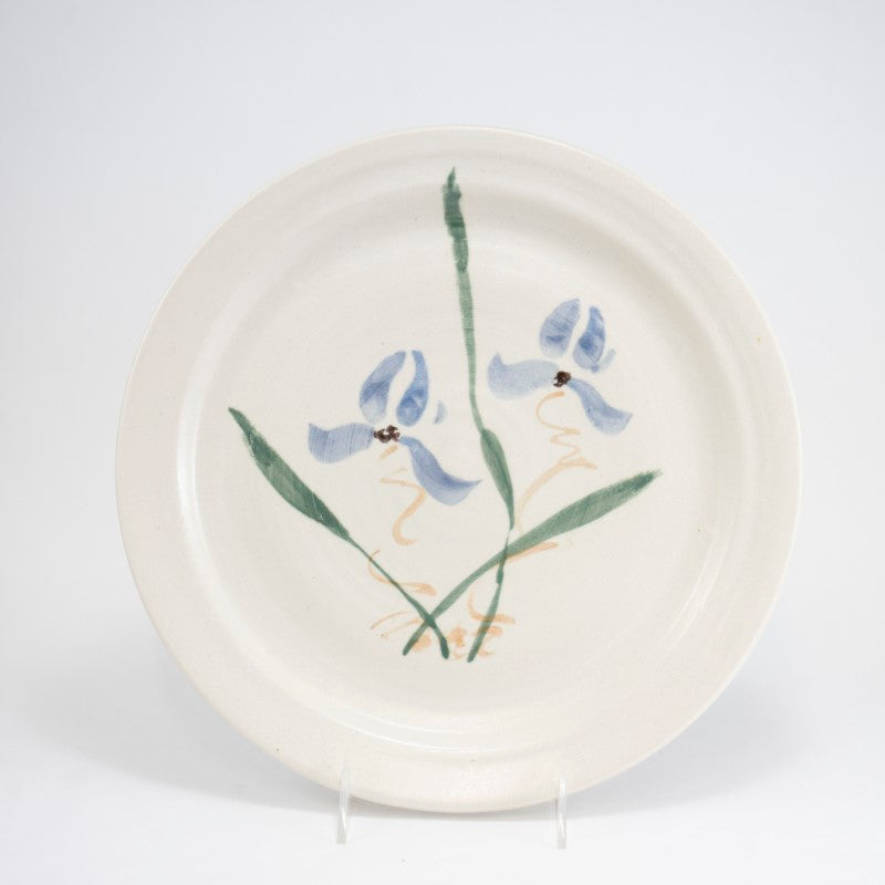 Round Wild Orchid Serving Plate