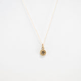 Tiny Dot Flower Charm in 14k Gold