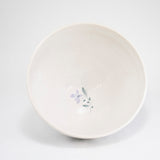 Bowl with Hand-Painted Lavender Flower Boarder