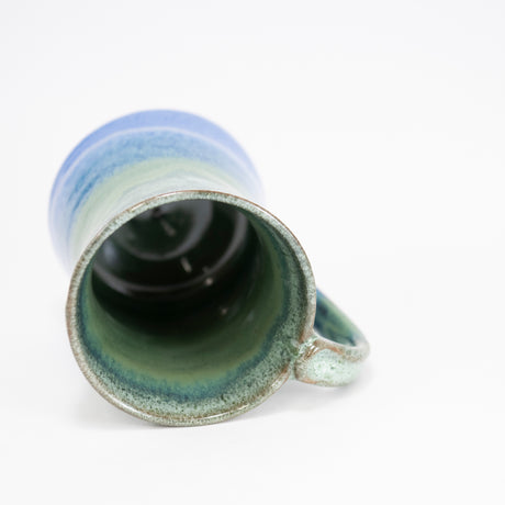 Hourglass Mug with Thumb Rest in Lake