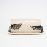 Owl and Hawk Butter Dish
