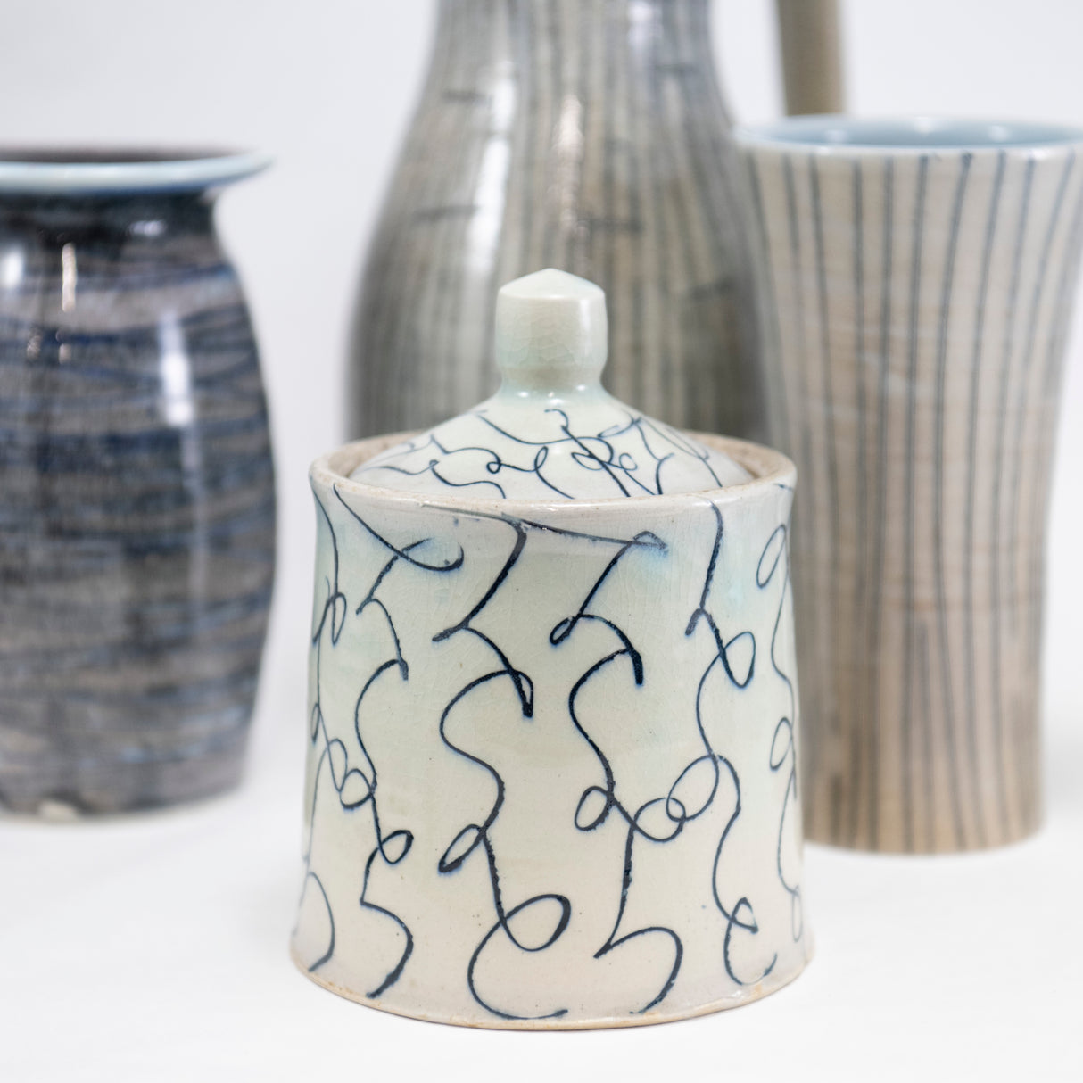 Smal Jar with Squiggles by Michael McCarthy