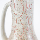 16" Pitcher with Orange Squiggles by Michael McCarthy