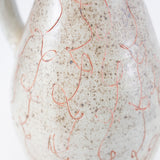 16" Pitcher with Orange Squiggles by Michael McCarthy