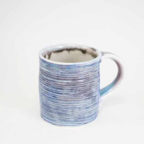 Small Mug with Blue Inlay & Banding by Michael McCarthy