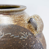 Very Large Brown Textured Vase by Mark Shapiro