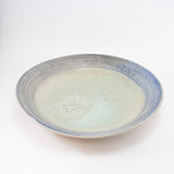 Platter with Green Interior and Wood Ash Speckles by Michael McCarthy 12.5"