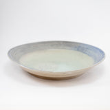 Platter with Green Interior and Wood Ash Speckles by Michael McCarthy 12.5"