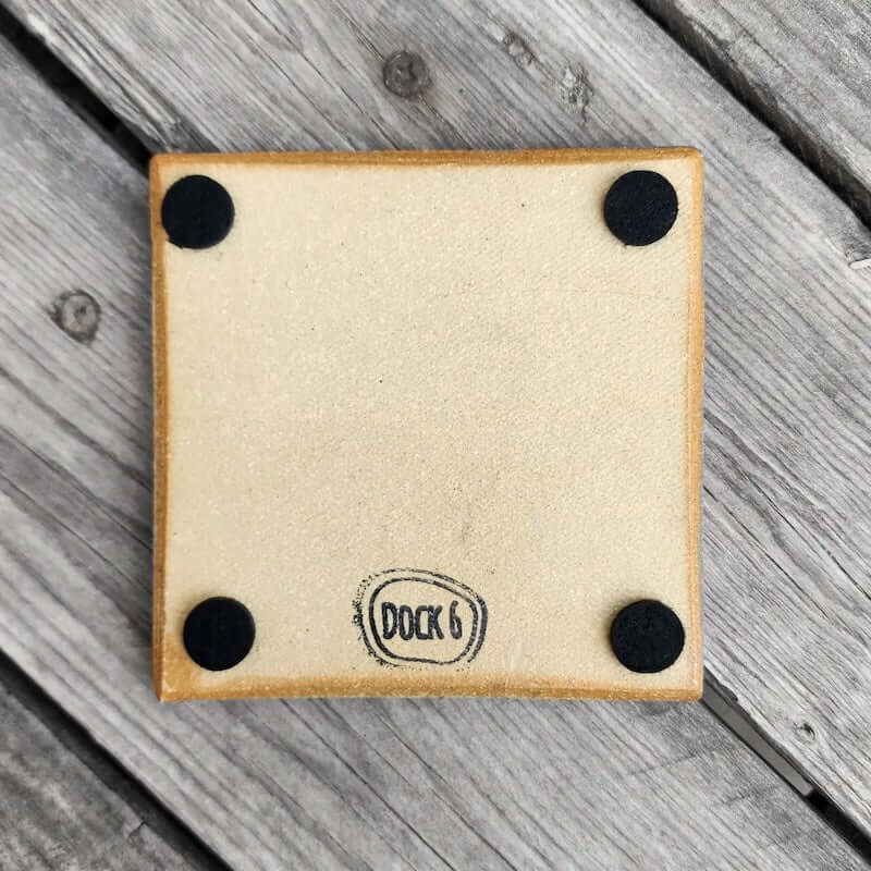 Cobalt Glaze Coaster with Glass at PINCH