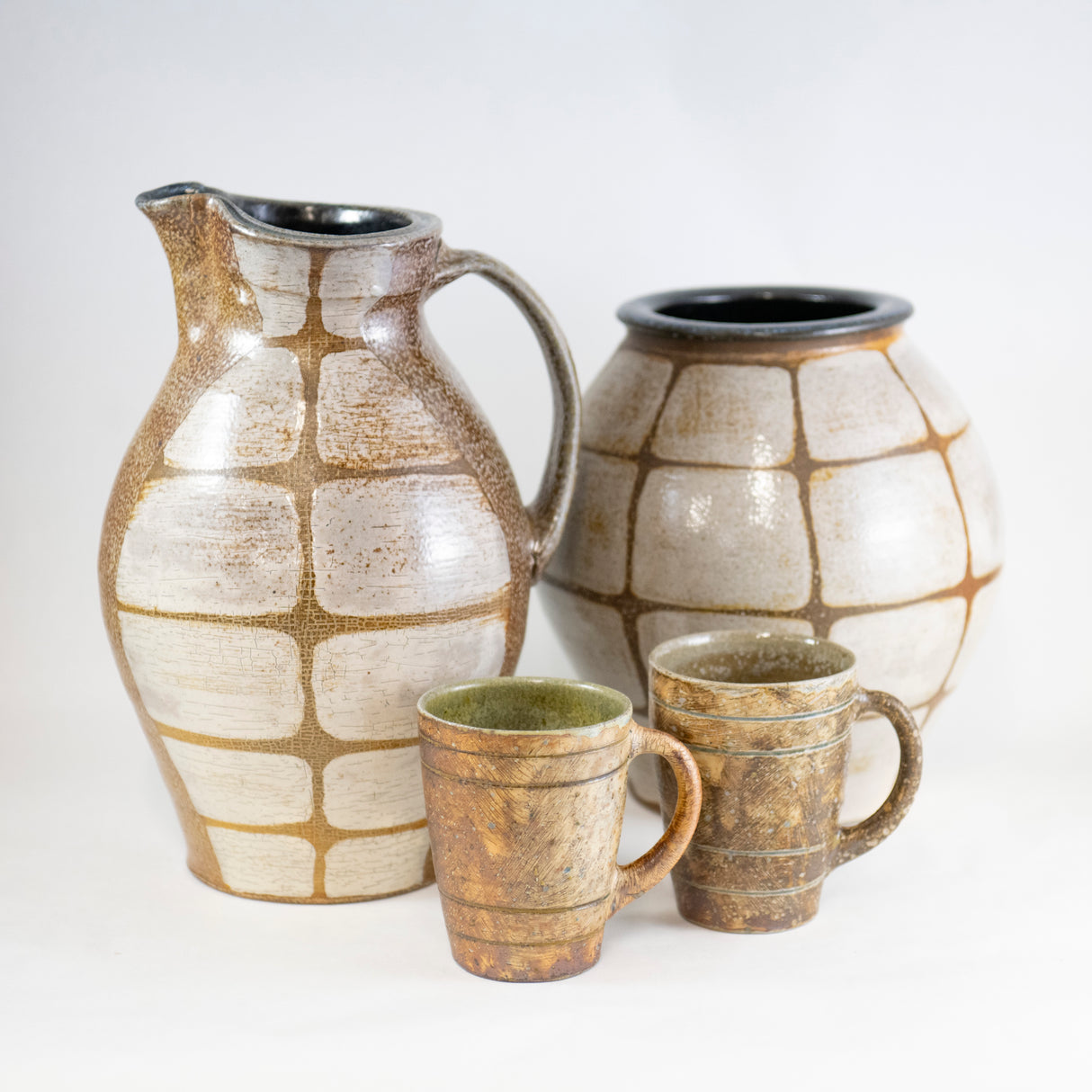 Burnished Brown Mug by Mark Shapiro