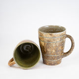 Burnished Brown Mug by Mark Shapiro