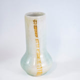 Small Teal Vase with Two Stripes by Mark Shapiro