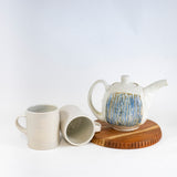 Teapot with Blue Stripes by Mark Shapiro