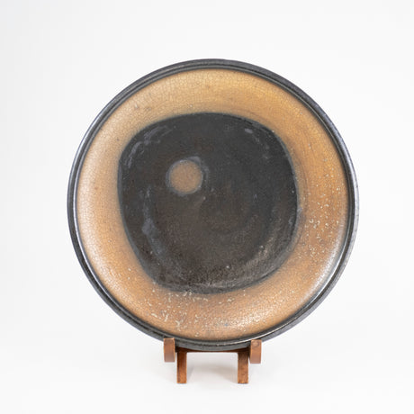 Small Black Plate by Mark Shapiro