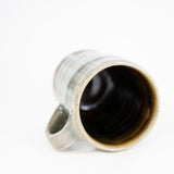 Green Mug with Vertical Stripes by Mark Shapiro