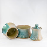 Green Stacking Canister by Maya Machin