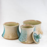Green Stacking Canister by Maya Machin