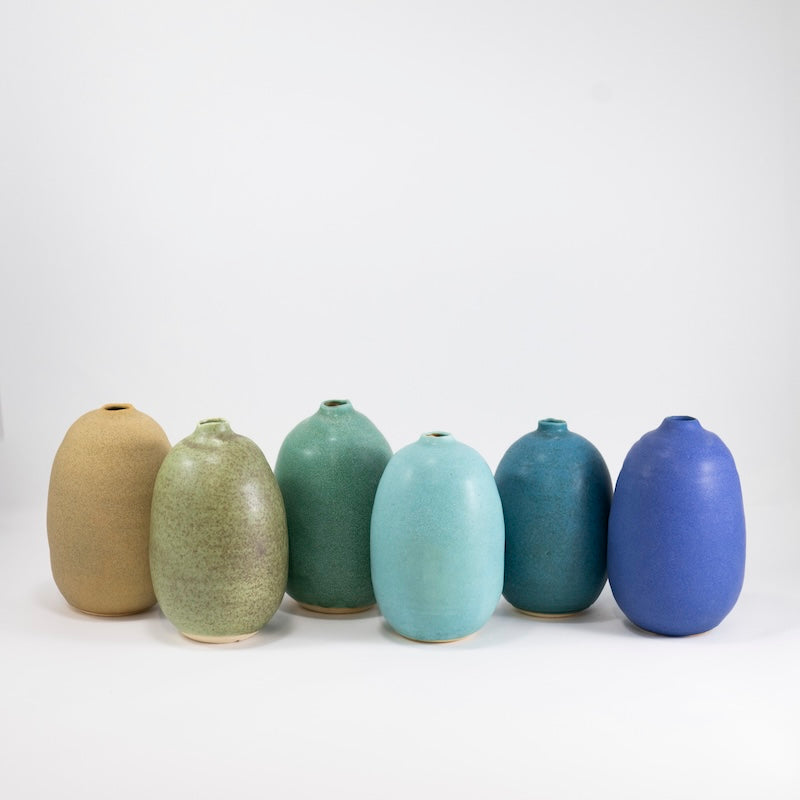 Tiny Oval Bottle Vase from Judy Jackson at Pinch in Northampton, MA