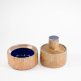 Small Stacking Canister Set in Ochre by Maya Machin